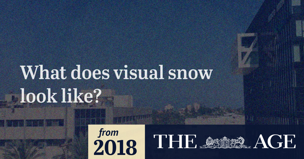 Video What does visual snow look like?